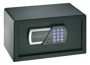 Mini safe-Hotel safe black (H x W x D): 200 x 405 x 425 mm, weight 15 kg