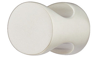 Knob, zinc alloy, cylindrical, with recessed grip