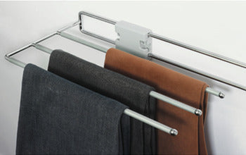 Trouser rack, extending, for 3 pairs of trousers,
