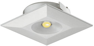 Recess mounted light, square,