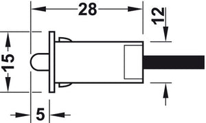 Door contact switch, With lead
