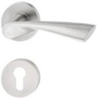 Door handle set , stainless steel, Startec, model PDH4178, rose-