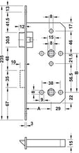 Load image into Gallery viewer, Mortise lock, for hinged doors, Startec,bathroom/WC
