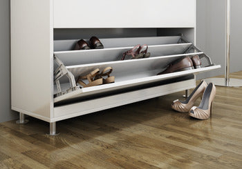 Shoe rack fitting for cupboard-with 2 compartment