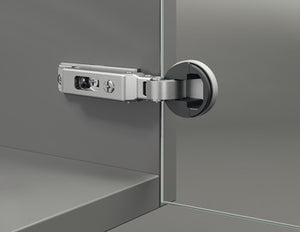 Concealed hinge, Duomatic 94°, full overlay mounting, for glass doors