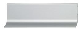 Handle profile-L horizontal silver. 2500mm length