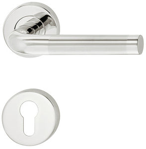Door handle set, Stainless steel, Startec, model LDH 2172 Bicolor