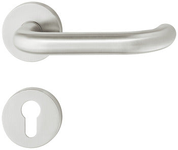 Lever handle set, stainless steel, Startec, PDH3102, rose