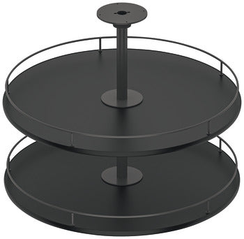 Full circle Carousel with anthracite powder coated black 900*900mm