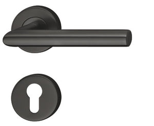 Door handle stainless steel graphite black